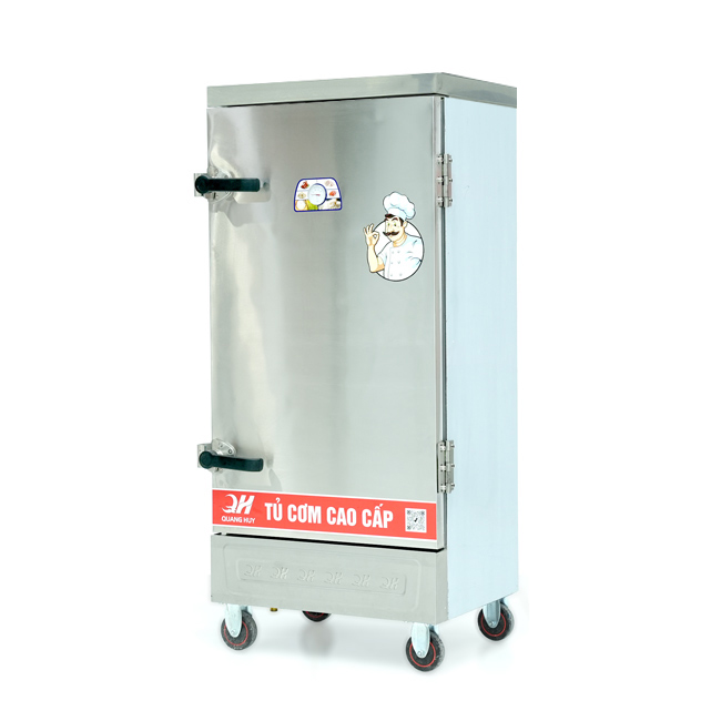Tủ nấu cơm 12 khay nấu từ 40kg Gạo/Mẻ không điều khiển