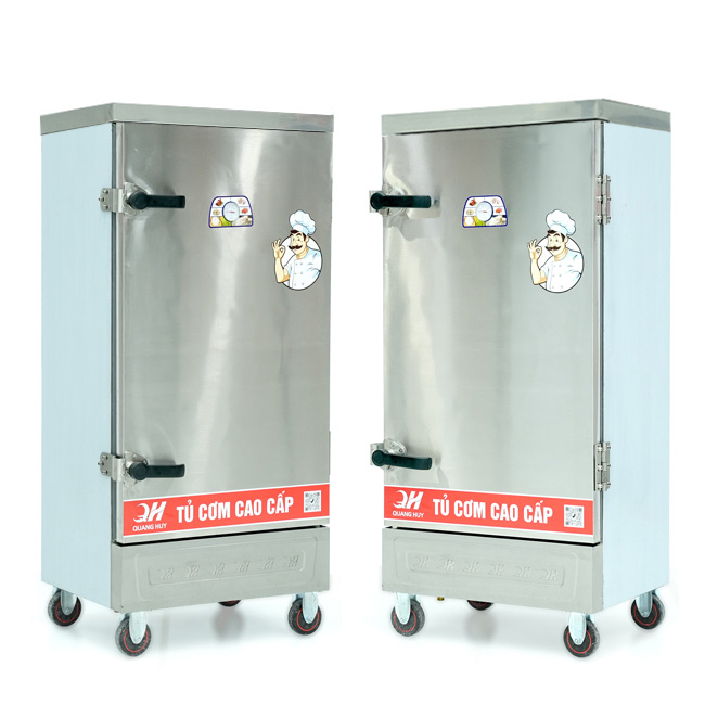 Tủ nấu cơm 12 khay nấu từ 40kg Gạo/Mẻ không điều khiển