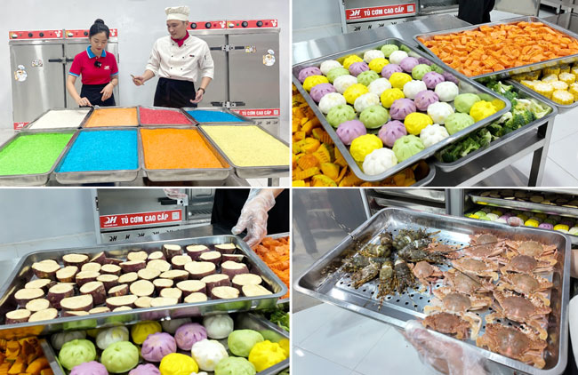 Nấu hấp thực phẩm đa dạng