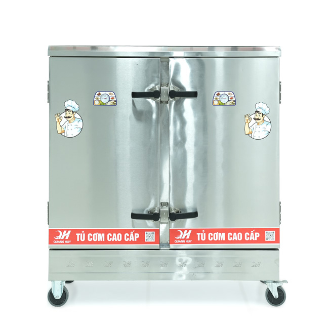 Tủ nấu cơm 24 khay nấu từ 80kg Gạo/Mẻ không điều khiển
