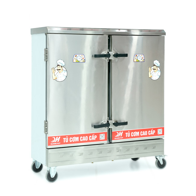 Tủ nấu cơm 24 khay nấu từ 80kg Gạo/Mẻ không điều khiển