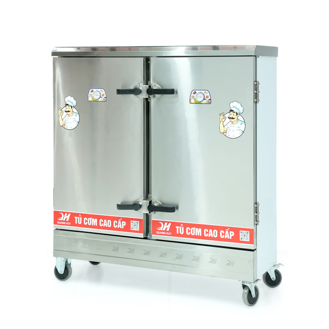 Tủ nấu cơm 24 khay nấu từ 80kg Gạo/Mẻ không điều khiển