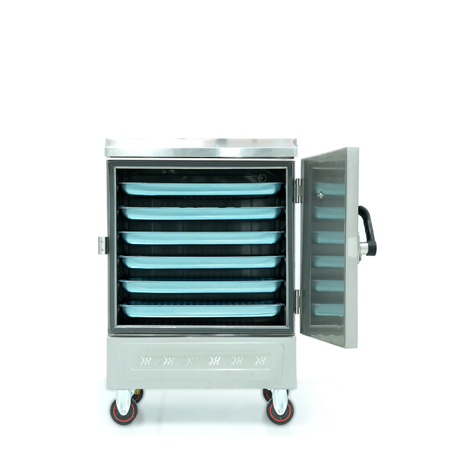 Tủ nấu cơm 6 khay nấu từ 20kg Gạo/Mẻ không điều khiển