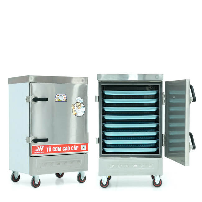 Tủ nấu cơm 8 khay nấu từ 26kg Gạo/Mẻ không điều khiển
