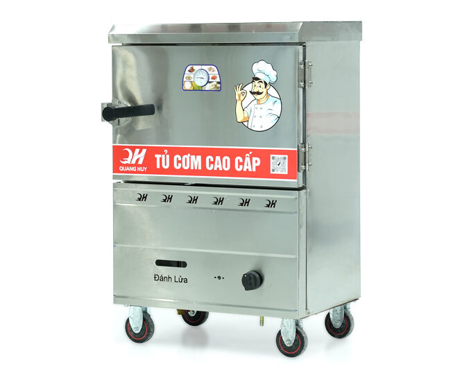 Ưu điểm của tủ cơm công nghiệp 4 khay gas