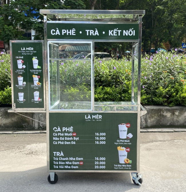 Ưu điểm nổi bật xe bán trà sữa mái bằng 90cm
