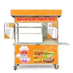 Xe bánh mì Pate mái bằng 1m5 PT1500-B