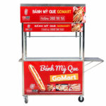 Xe bán bánh mì que 1m mái bằng XBM-Q1.0