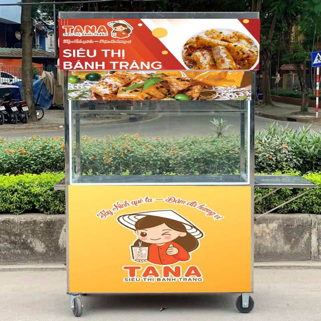 Mua xe bánh tráng trộn mới tại Quang Huy