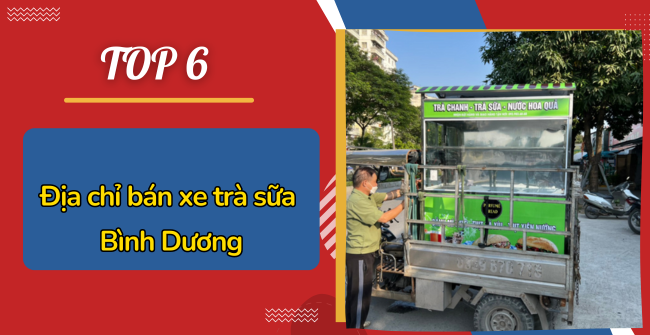 xe bán trà sữa tại bình dương