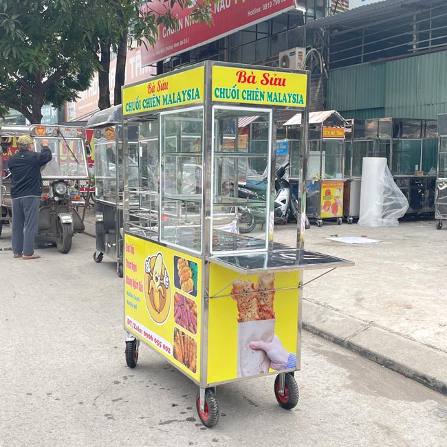 Ai Nên Đầu Tư Xe Bán Bánh Chuối Chiên 1m5