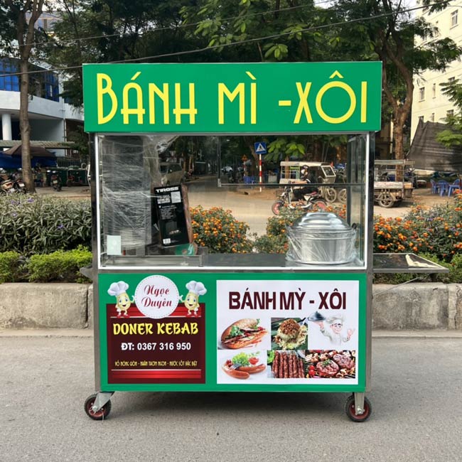 Bảng giá xe bán hàng rong tại Hà Nội mới nhất