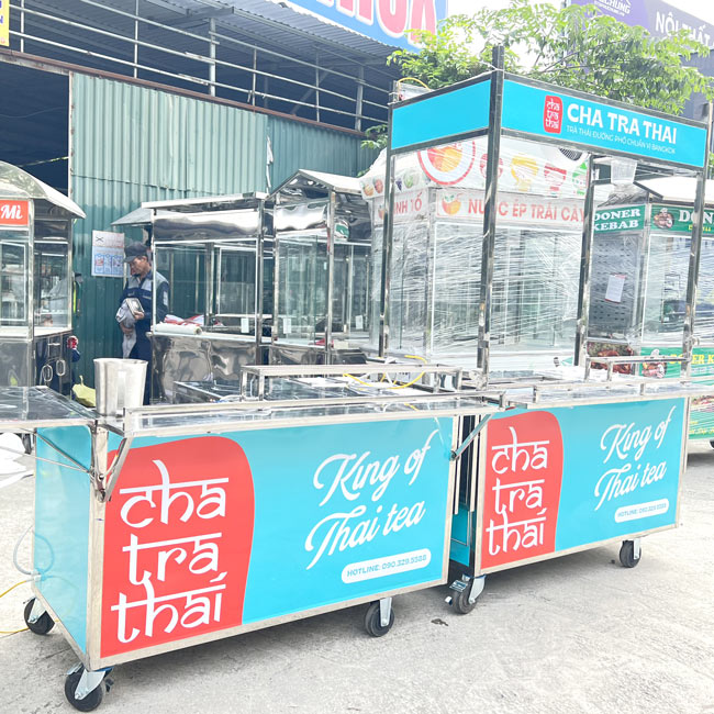 Bảng Giá Xe Trà Sữa Tham Khảo Theo Kích Thước