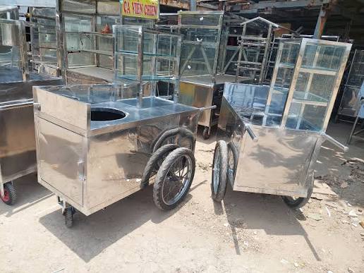 Cho thuê xe bán bánh mì chả cá trực tiếp