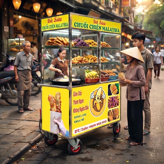 Có Thể Bán Nhiều Món Ăn Vặt Trên Cùng Một Xe