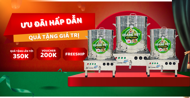 Khuyến mãi nồi nấu hủ tiếu: Quà tặng + Voucher lên tới 550k