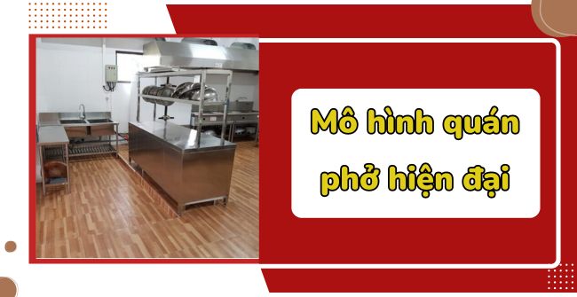 Mô hình quán phở hiện đại