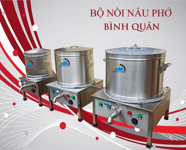 Nồi nấu phở Bình Quân