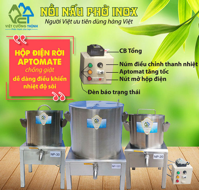 Nồi nấu phở Việt Cường Thịnh 