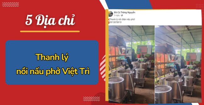 Thanh lý nồi nấu phở Việt Trì