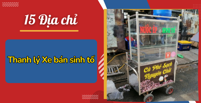 xe bán sinh tố thanh lý