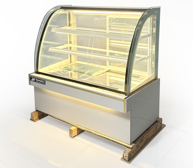 Tủ bánh kem 1m2 kính cong 3 tầng