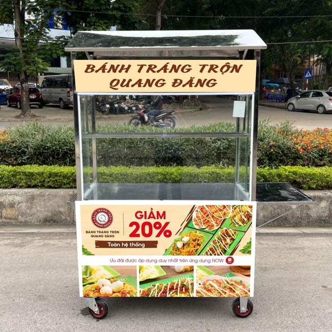Xe bánh tráng trộn mới