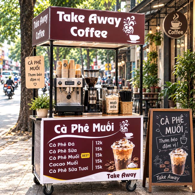 Khả Năng Bố Trí Máy Pha Cà Phê, Máy Xay Và Dụng Cụ
