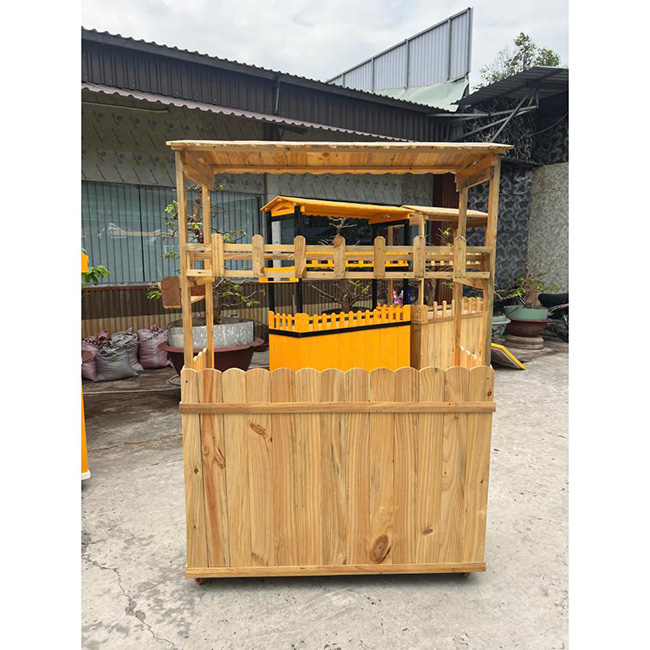 Xe trà sữa gỗ kinh doanh hiệu quả ở nhiều vị trí khác