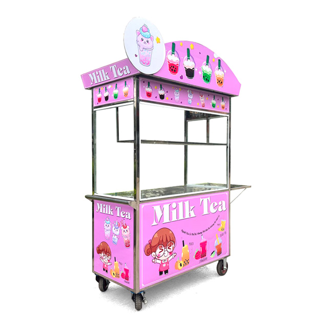 Xe trà sữa mái vòm 1m2 XI-120-MV