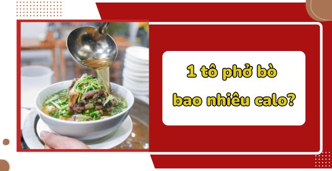 1 tô phở bò bao nhiêu calo?