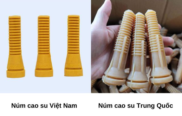 Núm cao su Việt Nam và Trung Quốc