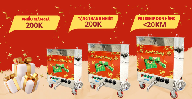 Khuyến mại nồi bánh chưng – Quà tặng hấp dẫn lên đến 200k