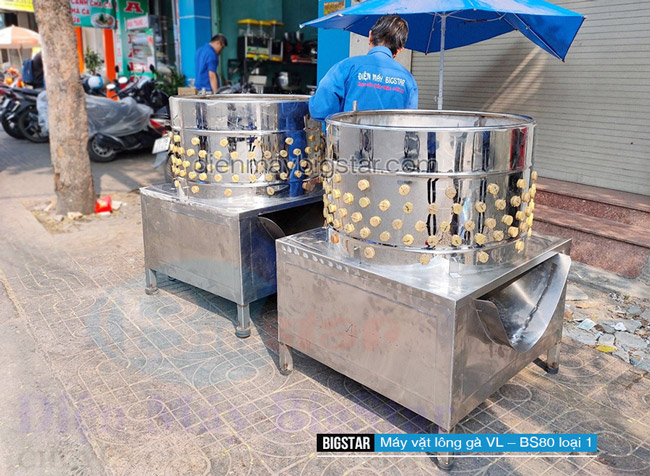 Máy vặt lông gà công nghiệp nặng từ 35kg đến trên 80kg