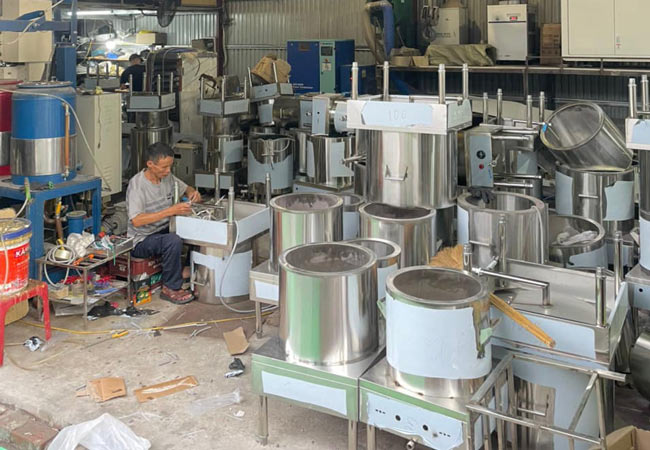 Nồi nấu cháo công nghiệp thanh lý chợ đồ cũ Thưởng Thưởng