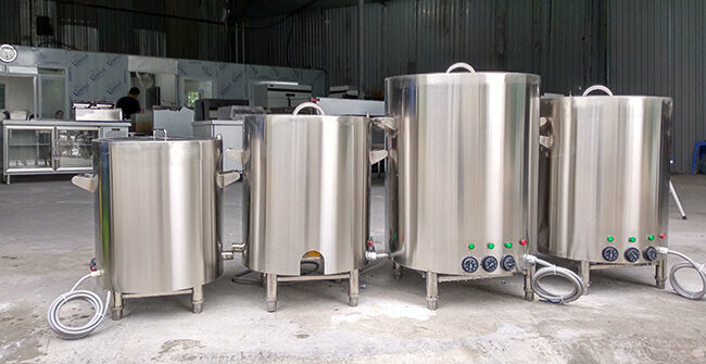 Nồi nấu cháo công nghiệp than lý