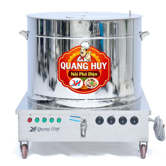 Nồi nấu phở điện 200L Quang Huy