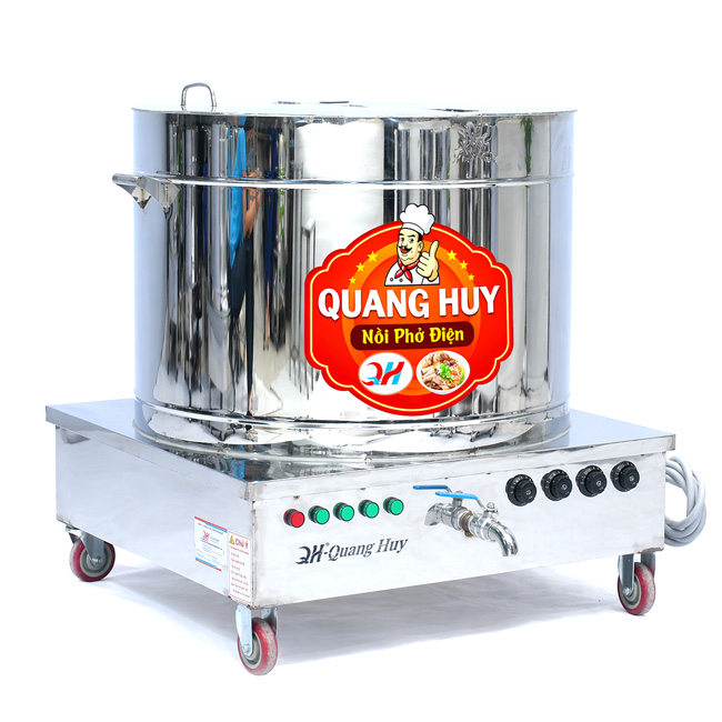 Nồi nấu phở điện 300L Quang Huy