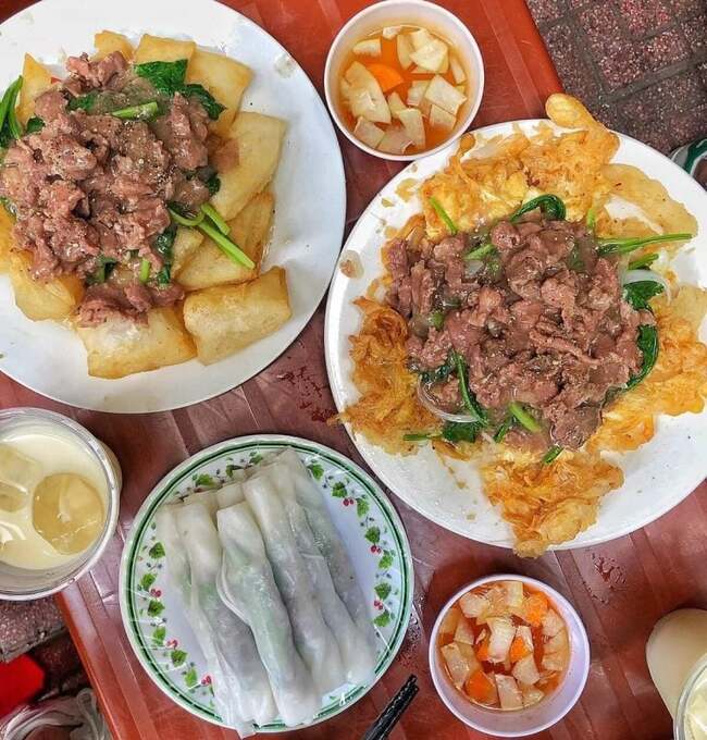 Phở chiên phồng quán Chinh Thắng