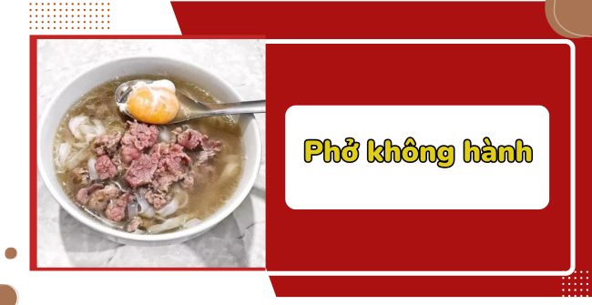 Phở không hành