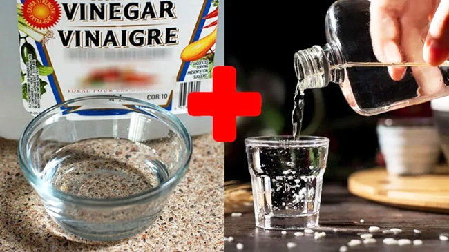 Sử dụng giấm hoặc rượu
