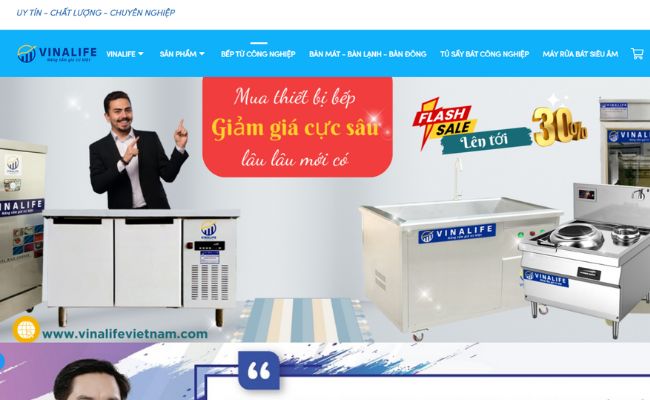 Trang web bán hàng của Vinalife