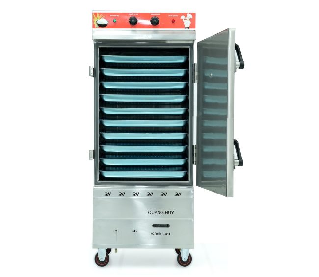 Tủ nấu cơm điện gas 10 khay