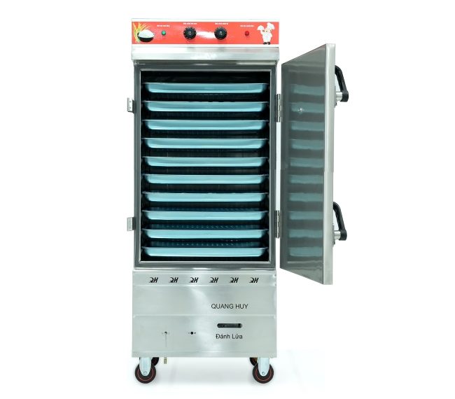 Tủ nấu cơm điện gas 10 khay