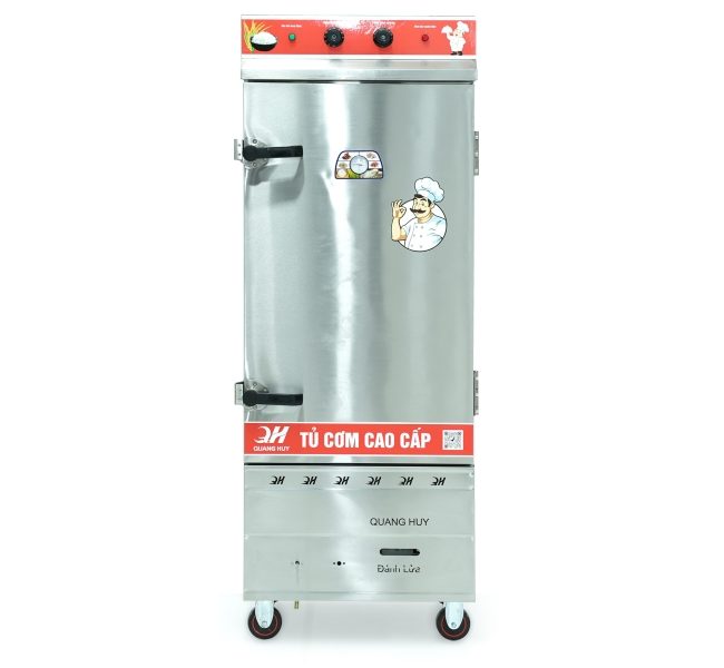 Tủ nấu cơm điện gas 12 khay
