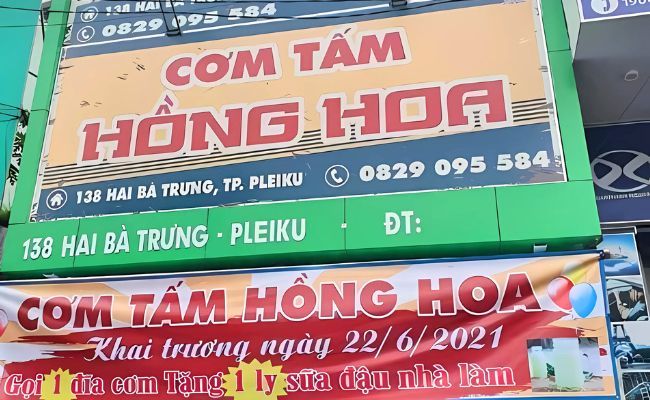 Bảng hiệu có nội dung ngắn gọn