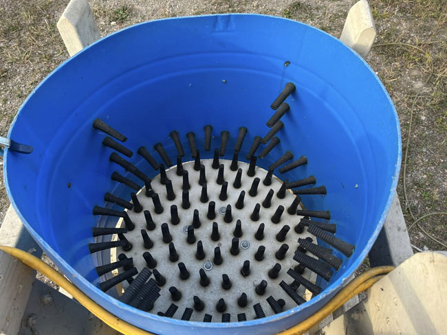 Chế tạo lồng quay vặt lông gà vịt