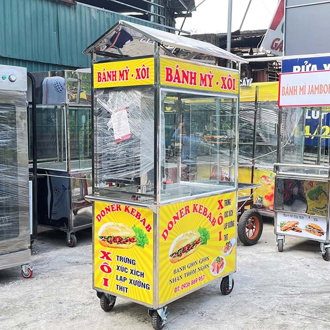 Chọn xe bánh mì phù hợp với mô hình