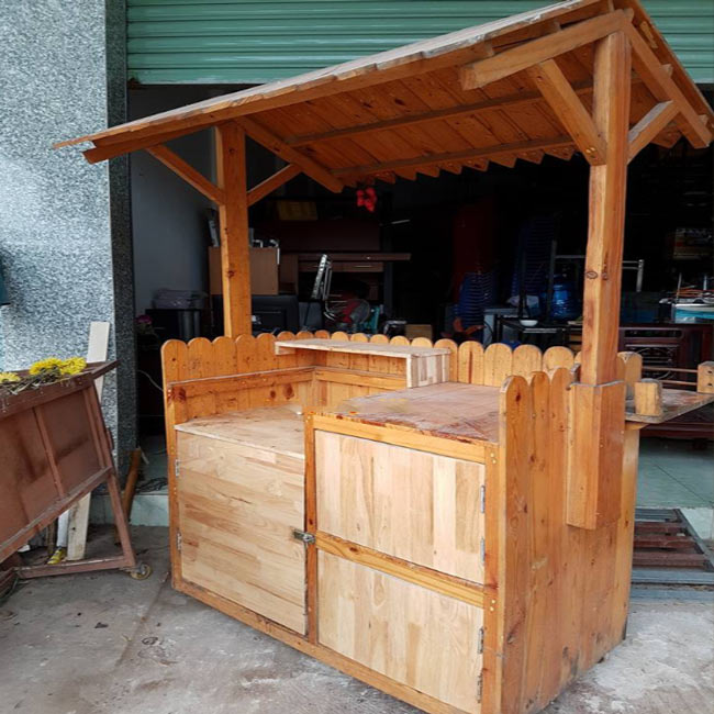 Địa chỉ làm xe cà phê bằng gỗ đẹp