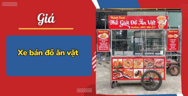 Giá xe bán đồ ăn vặt